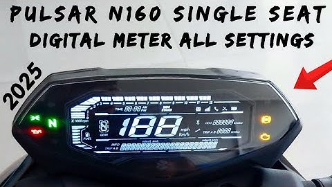 2025 Bajaj Pulsar N160 Single Seat Digital Meter all Settings explained 💥 time set , bluetooth on !!