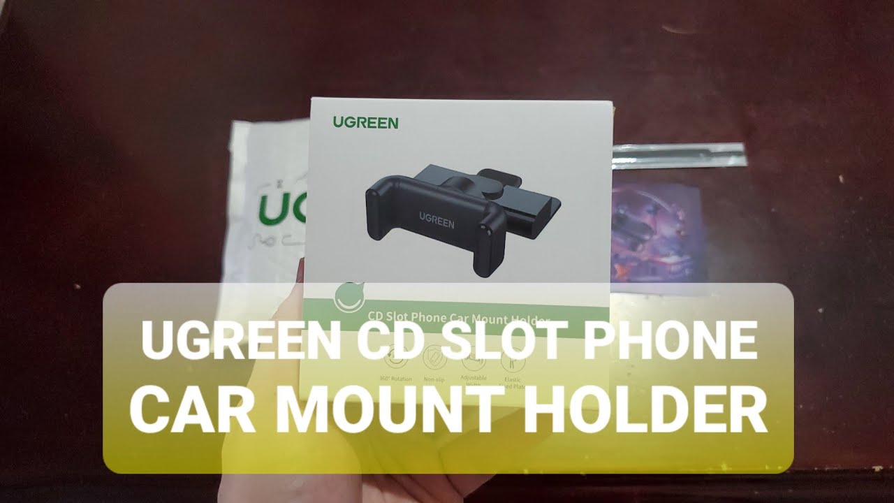 UGREEN Car Phone Mount CD Slot Holder Unboxing and Grip Test