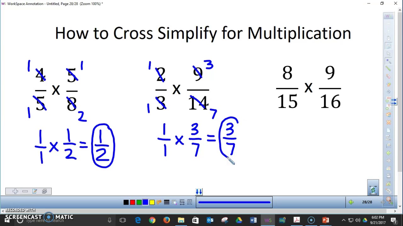 how-to-cross-simplify-for-multiplication-youtube