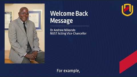 Welcome Message AVC