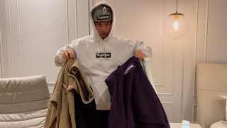 Supreme Box Logo Week 16 FW23 Hoodie & Beanie - Grey, Purple, Brown, Black & Lime Green 2023 Season