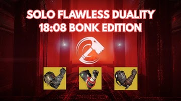 Solo Flawless Duality - Titan (Reclamation) PB Run