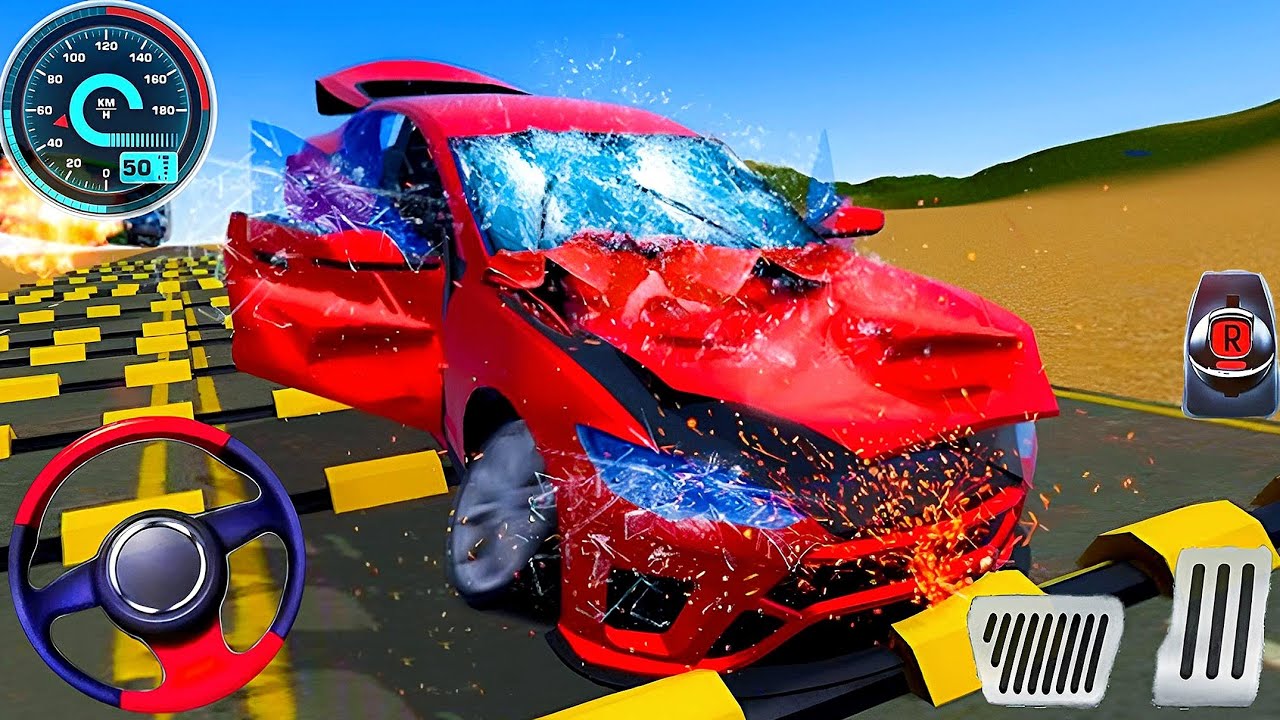 Impossible Car Stunt - Car Simulator Driving Crash Stunt - Android & iOS GamePlay