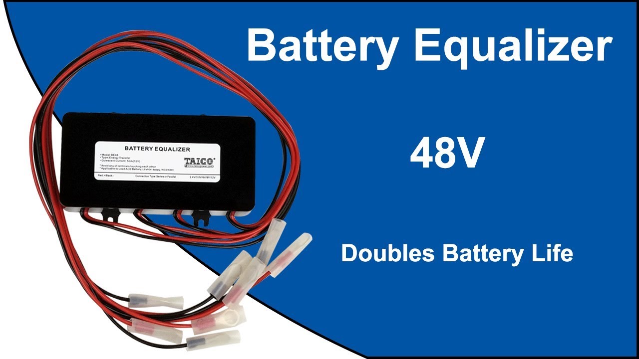 Battery Equalizer 48V, Doubles Battery Life, Max 4 × 12V Lead Acid
