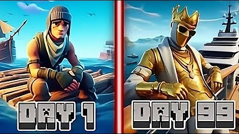 RAFT SURVIVAL CHALLENGE 100 DAYS  #DAY 1