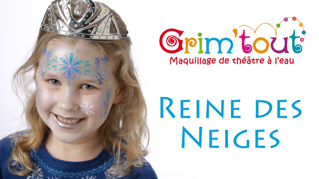 Modèle maquillage enfant REINE DES NEIGES 