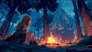 Calming Medieval Campfire Music for Study, Work & Relax, Fantasy Ambience Music
