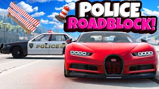 CRASHING Through Police Roadblocks in This NEW Pursuit Mod in BeamNG Drive! screenshot 5