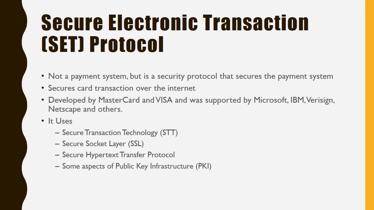 SET protocol YouTube