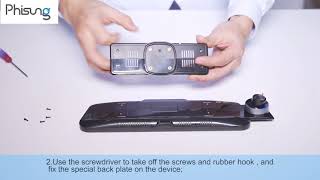 Phisung H50 H58 Streaming Car Mirror Dvr Installation