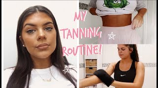MY UPDATED TANNING ROUTINE! | Tan With Me! | Sophie Clough