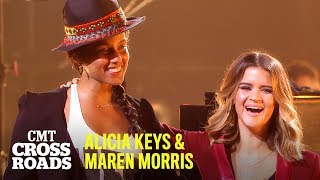 Video thumbnail of "Alicia Keys & Maren Morris Perform ‘No One’ | CMT Crossroads"