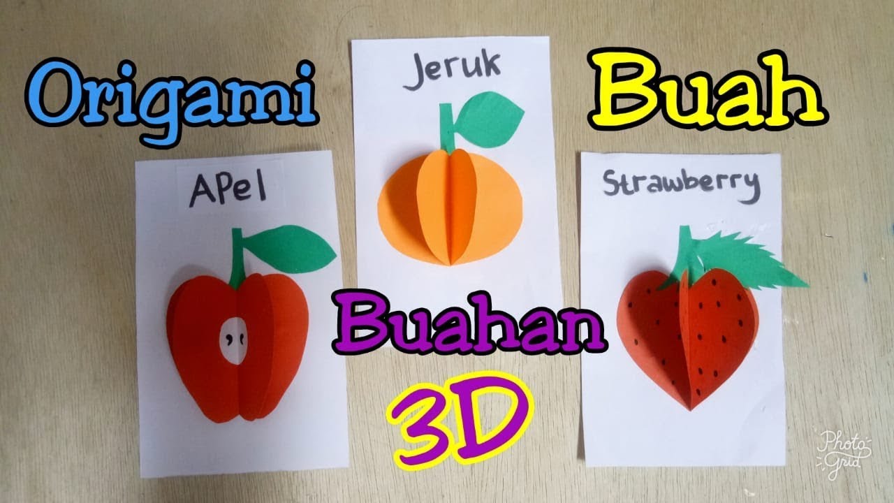 100 Gambar  Buah  Buahan Origami Gratis Gambar  ID