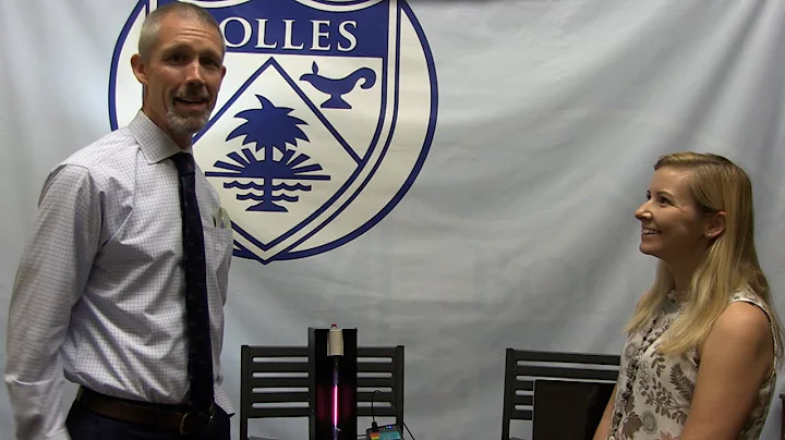 Tyler Hodges with Upper School Science Teacher Ash...