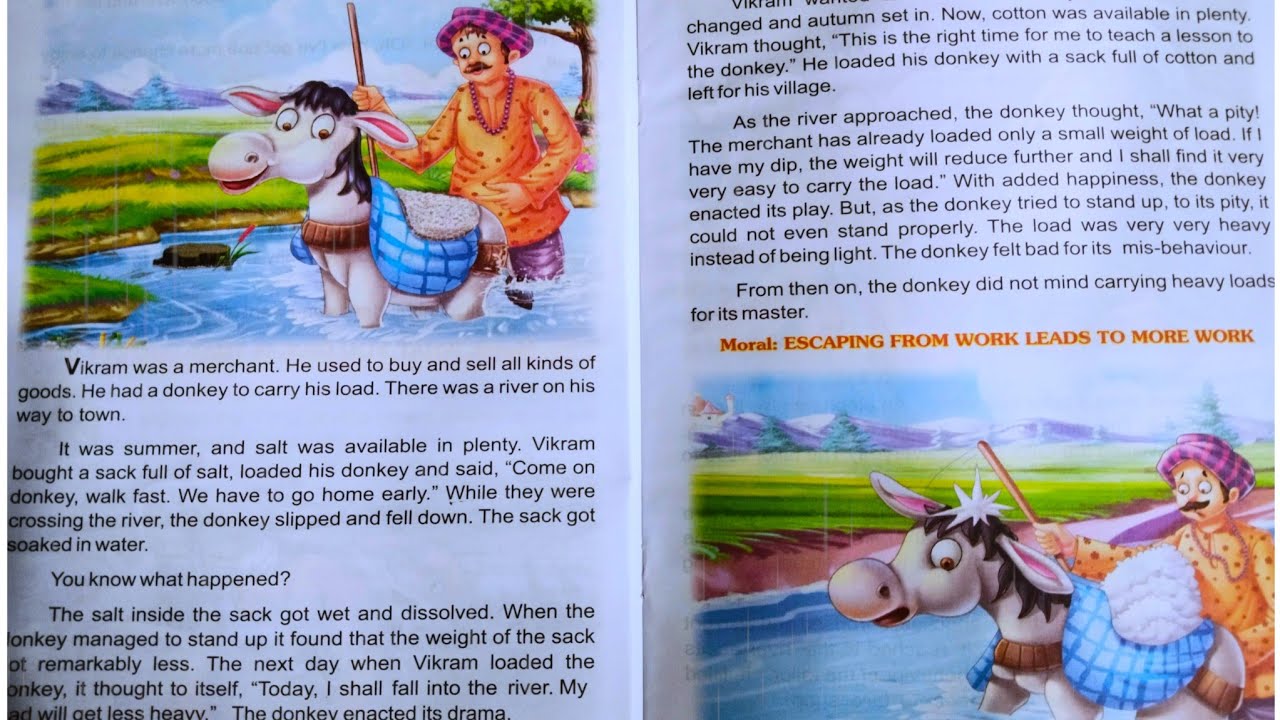 The Foolish Donkey | English story translation | इंग्लिश कैसे सीखे | speaking practice | vocabulary.