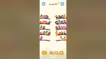 bird sort color puzzle level 15 Games Playing