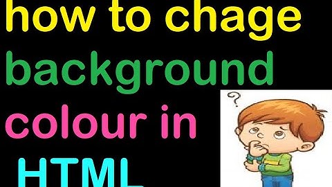 How to change the background colour in html //How to change background colour of a webpage in HTML