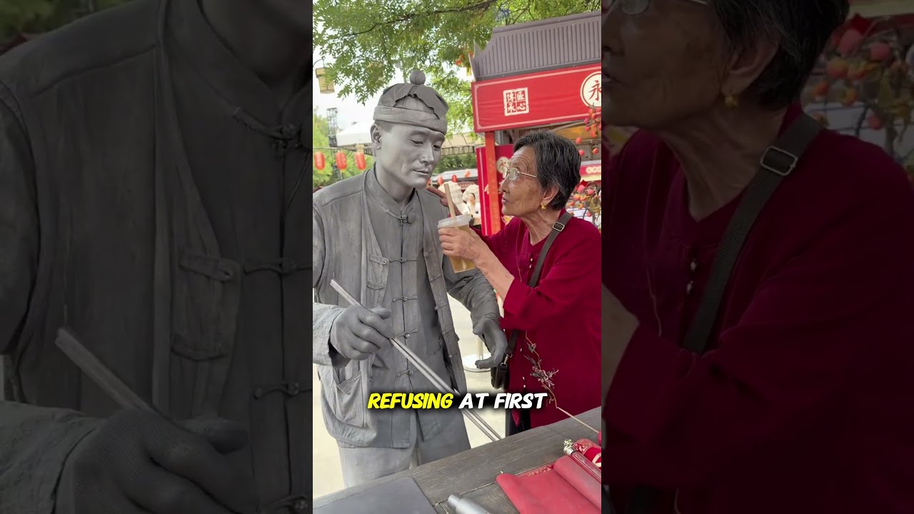 He Was Performing In The Street Then His Mother Appeared 