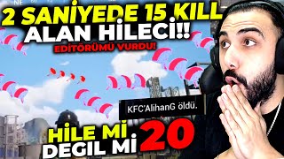 2 SANİYEDE 15 KILL ALAN HİLECİ!! (EDİTÖRÜMÜ VURDU!!) HİLE Mİ DEĞİL Mİ #20 | PUBG MOBILE