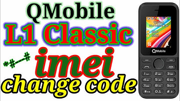 QMobile L1 classic imei change code #imei #mobile