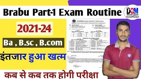 brabu part 1 exam routine 2021-24 | brabu part 1 exam 2021-24