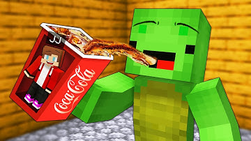 JJ Hide inside COCA COLA to PRANK Mikey! - Minecraft (Maizen)