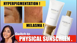 Skincare for Hyperpigmentation | Mineral Sunscreen (Centella SKIN1004)