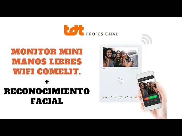 Video portero color, tecnología 2 Hilos. Placa Quadra + monitor Mini Hands  Free, con Wifi