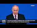 &quot;No nos dejaremos intimidar por la retórica de Putin&quot;, dijo el departamento de estado de EE.UU.