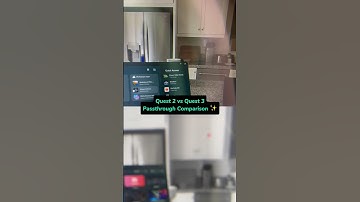Quest 2 vs Quest 3 Passthrough Comparison