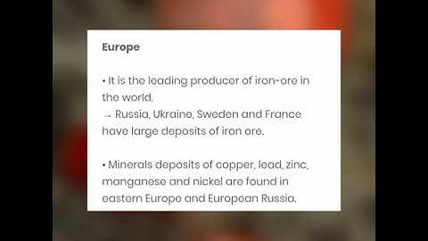 Class 8 Social Studies Part Geography Chapter 4 Minerals and Power Resources