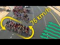 The Most Devastating Echelon in Cycling (76kmh)