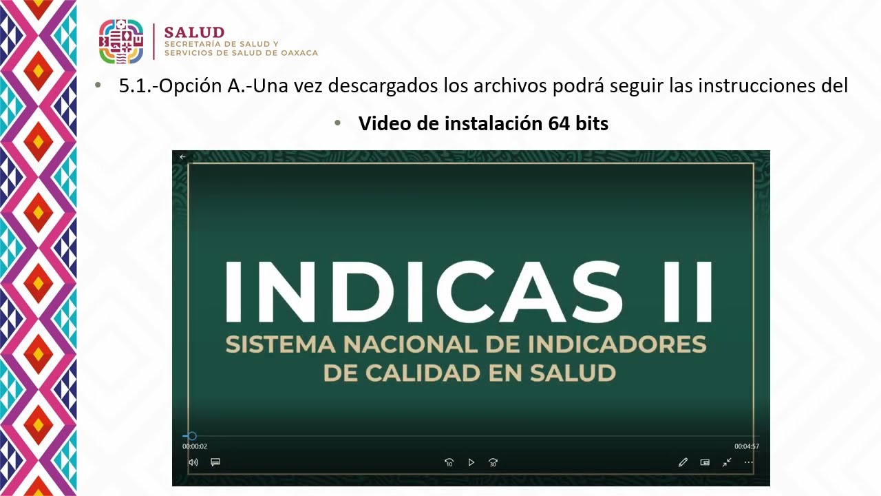 1  Video tutorial instalación software INDICAS