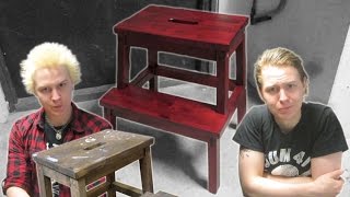 Refinishing IKEA I let a lot of paint drops get on this stool. So I thought I take them away and give it a nicer finish in the process. Social (in order of ...