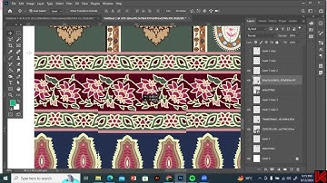 how to set boarder repeat and color matching for textile designing adobe photoshop zoom class