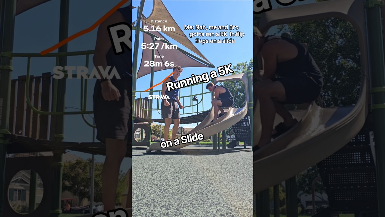Running a 5k on a Slide 🛝🏃‍♂️