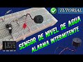 Sensor de nivel de agua con alarma intermitente NE555