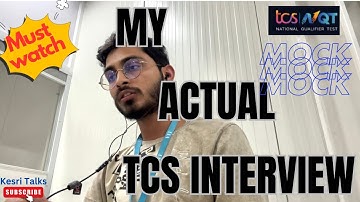 Actual TCS mock Interview | Must Watch | Ninja  Digital | Kesri Talks