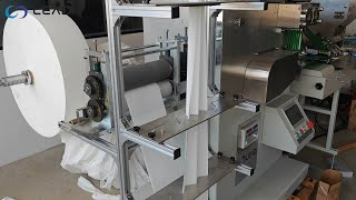 Automatic cutlery packaging machine: video demonstration of automatic packaging of single napkin