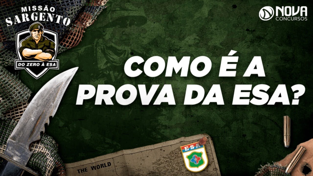 Saiba o que vai cair na prova do Concurso ESA 2021! 📚