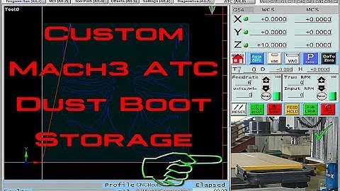 Mach3 ATC Router WIth Dust Boot storage