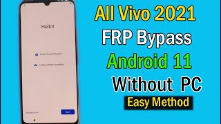 All Vivo FRP Bypass || Reset Google Account Lock Android 11 | All Vivo Frp Unlock 2021 | Without Pc