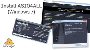How to Install ASIO4ALL (Windows 7)