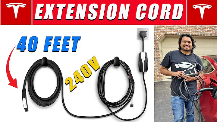 NEW Tesla Charger Extension Cord Review 2023 - High Voltage Fast Charging
