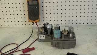 How to test the gas valve on a gas furnace with an ohmmeter