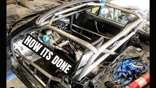 Miata roll cage build. I'll show you the basics