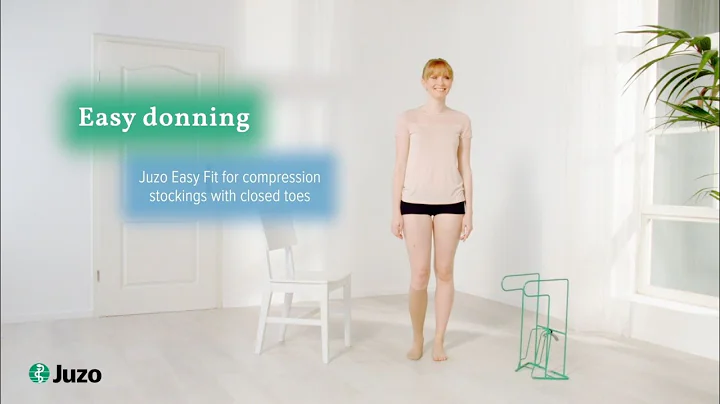 Donning of compression stockings (Below-knee stockings) with closed toes – Juzo Easy Fit (EN)