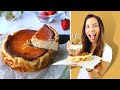 Cómo hacer Basque Burnt Cheesecake [5 ingredientes] Keto - Sin azúcar