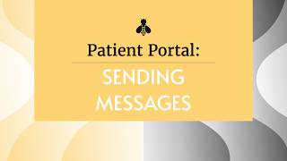 Sending A Message | Patient Portal