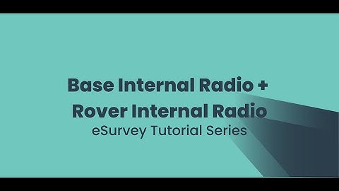 Base Internal Radio + Rover Internal Radio